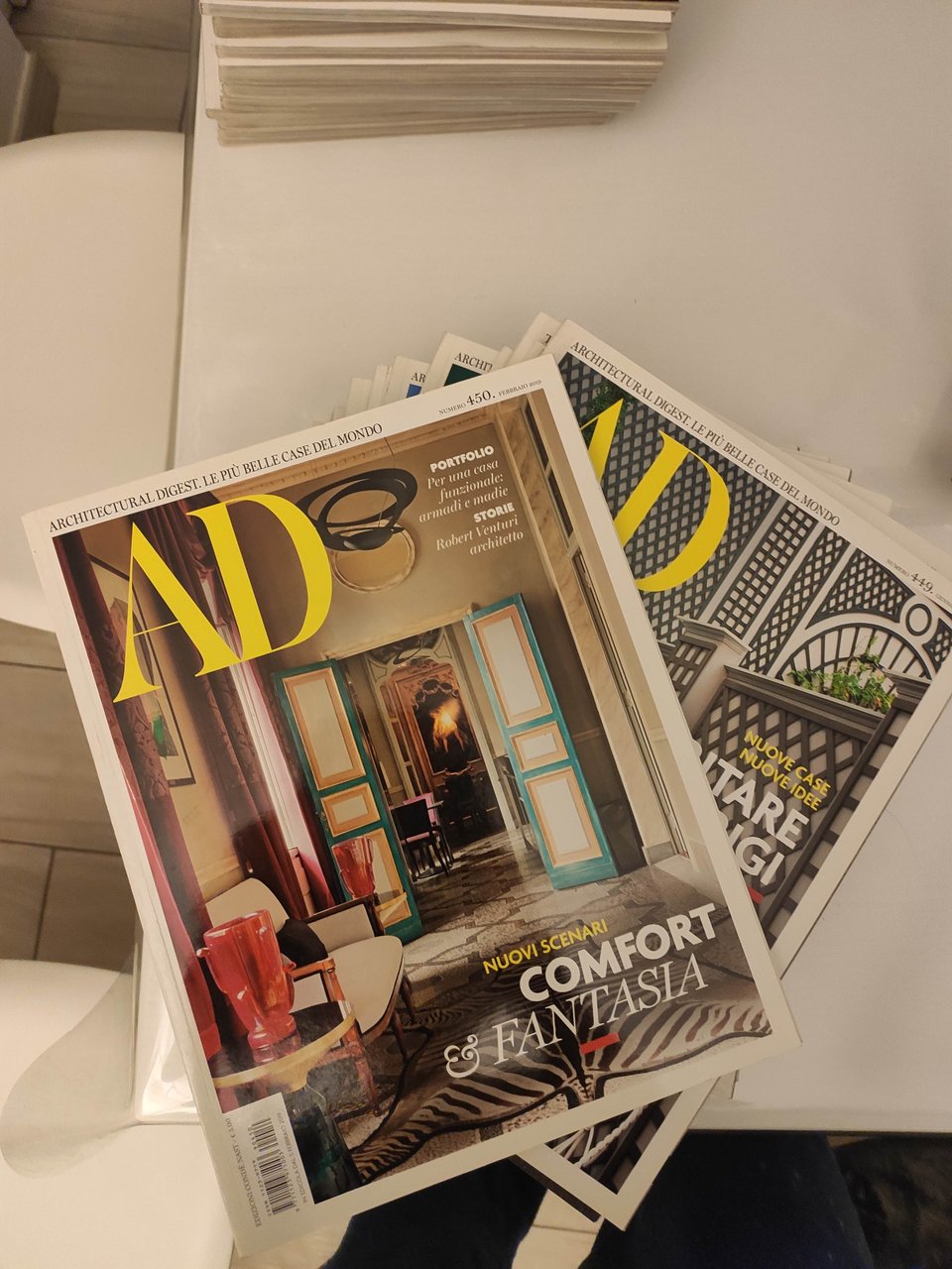 ARCHITECTURAL DIGEST 2019. ANNATA COMPLETA + 3 SUPPLEMENTI