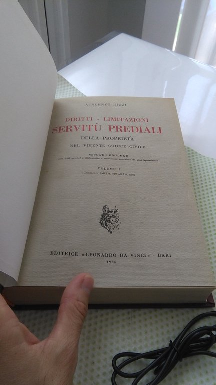 DIRITTI LIMITAZIONI SEVITù PREDIALI. VOLUMI I - II - III