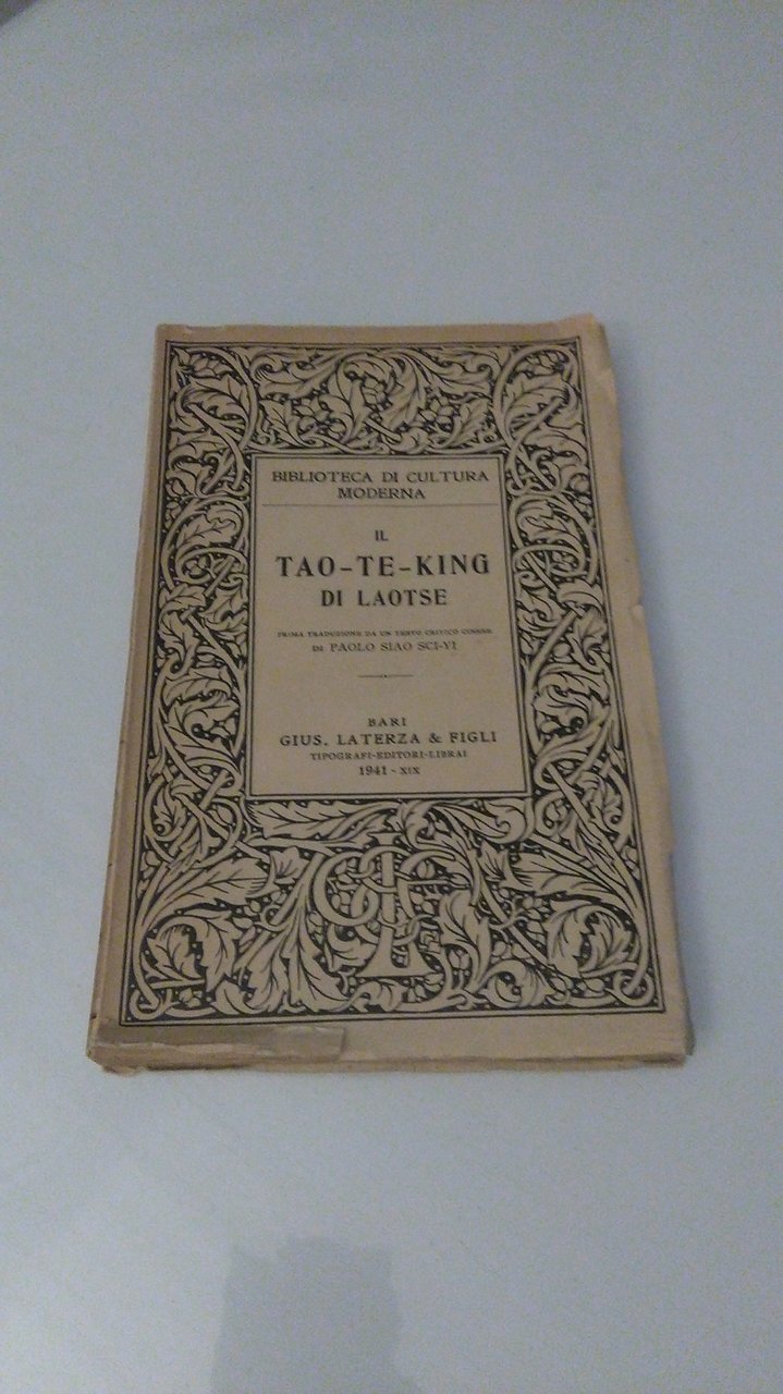 IL TAO TE KING DI LAOTSE