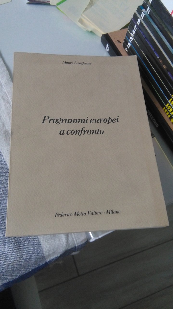 PROGRAMMI EUROPEI A CONFRONTO