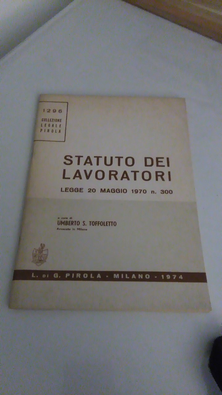 STATUTO DEI LAVORATORI LEGGE 20 MAGGIO 1970 N. 300 | Immagine principale