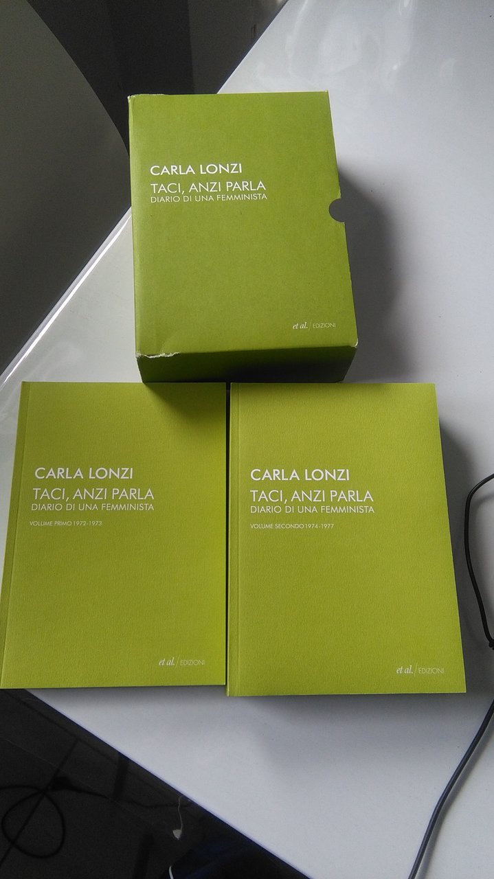 TACI, ANZI PARLA. DIARIO DI UNA FEMMINISTA. DUE VOLUMI