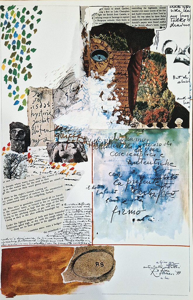 Autoritratto con attori e verde. Della serie "I segni segreti".