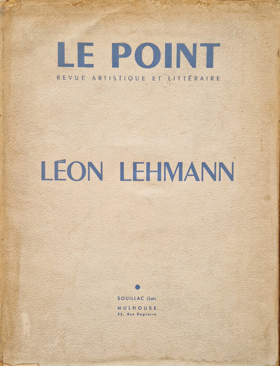 Le Point Revue Artistique et Littéraire.