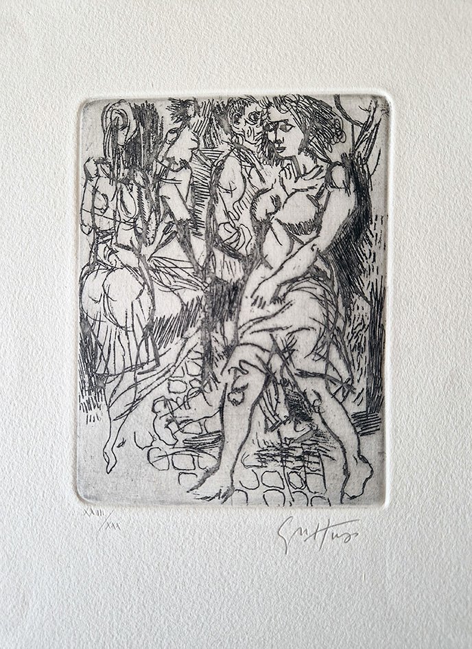 Le strade. Cantata inedita di Raffele Carrieri. 8 incisioni originali …