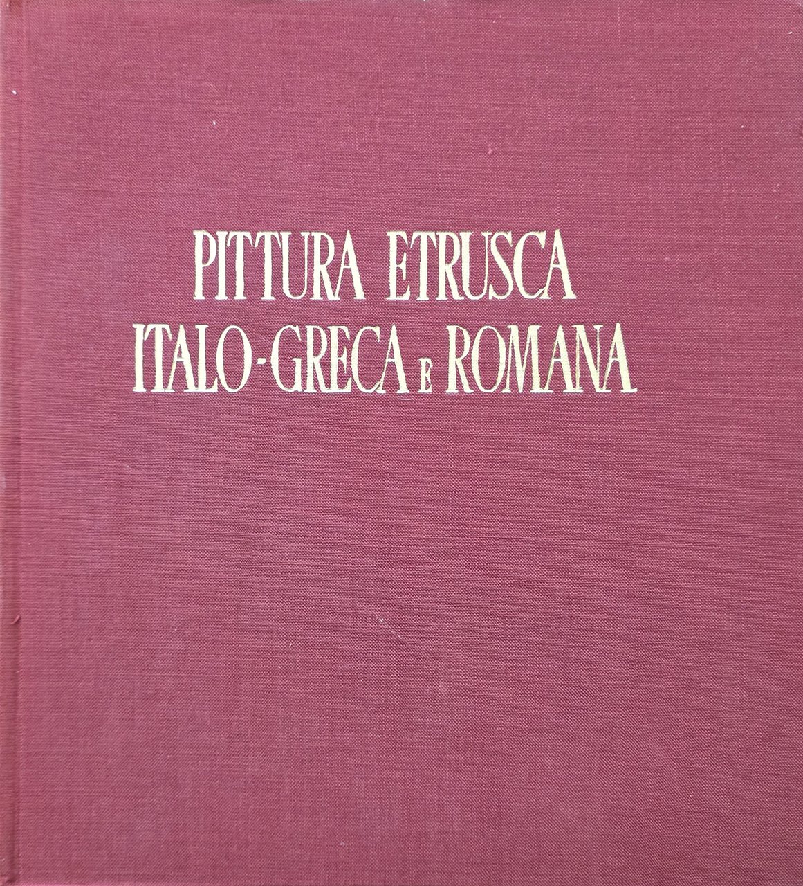 Pittura Etrusca-Italo-Greca e Romana. | Immagine principale