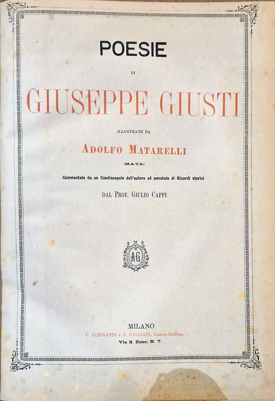Poesie illustrate da Adolfo Matarelli (Mata).