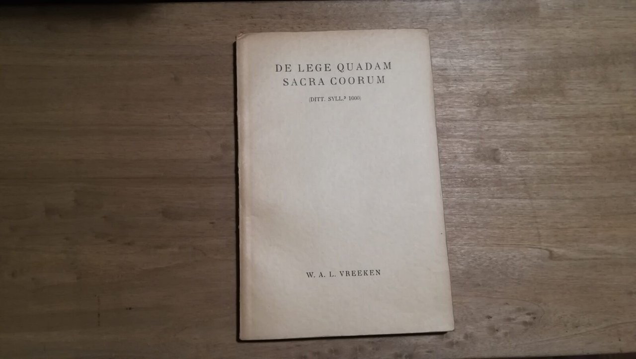 De lege quadam sacra coorum