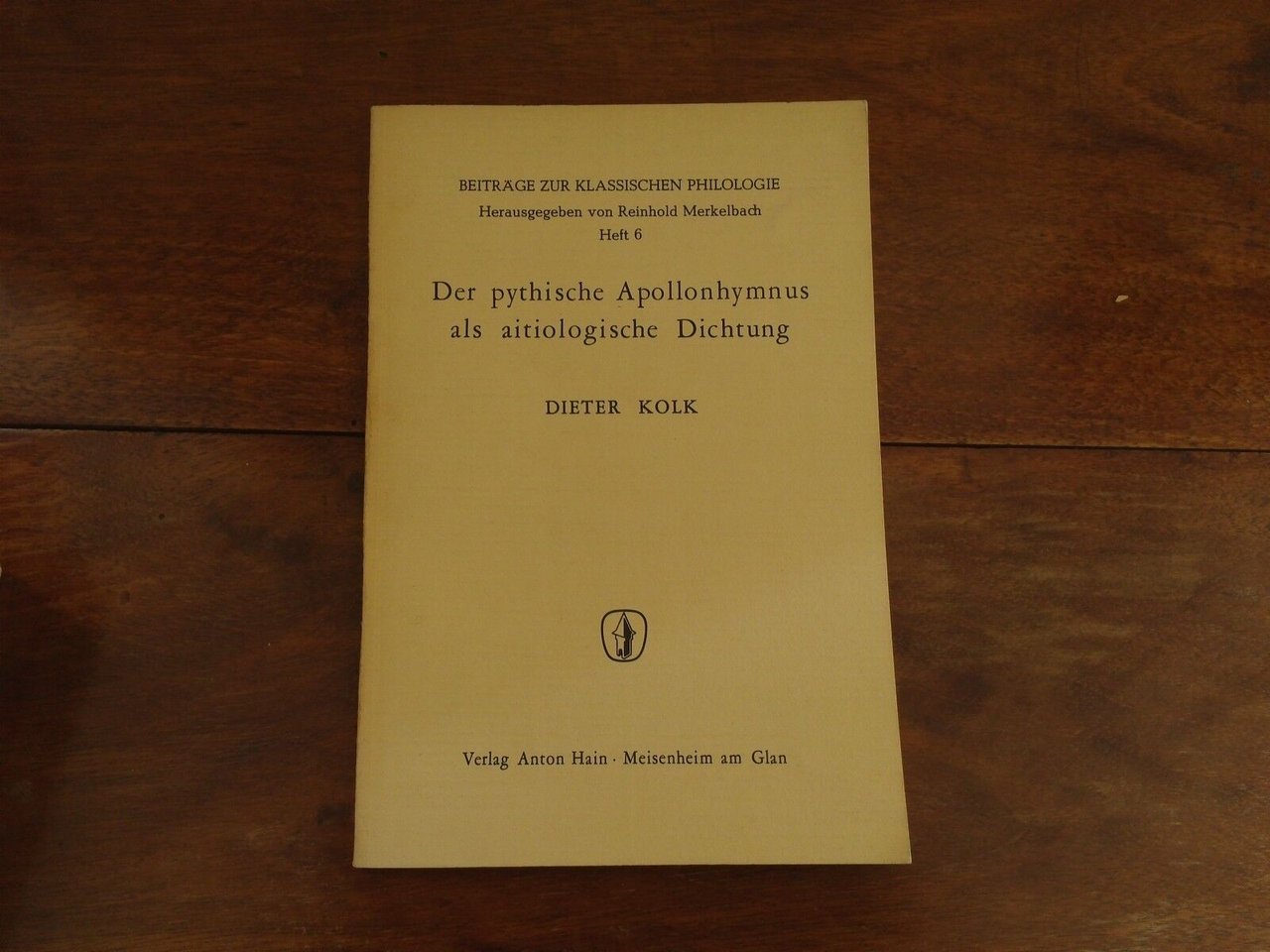 Der pythische Apollonhymnus als aitiologische Dichtung