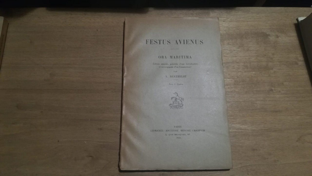 Festus Avienus. Ora maritima