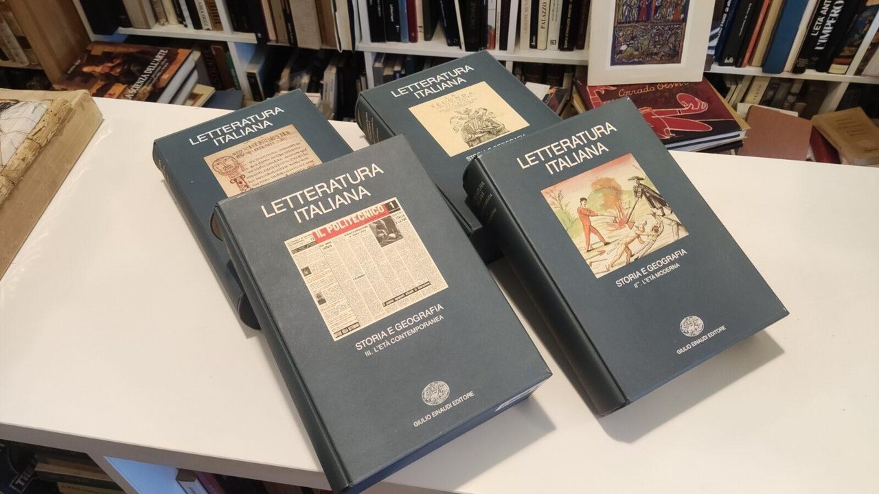 La letteratura italiana Storia e Geografia 4 volumi L'età Medievale, …