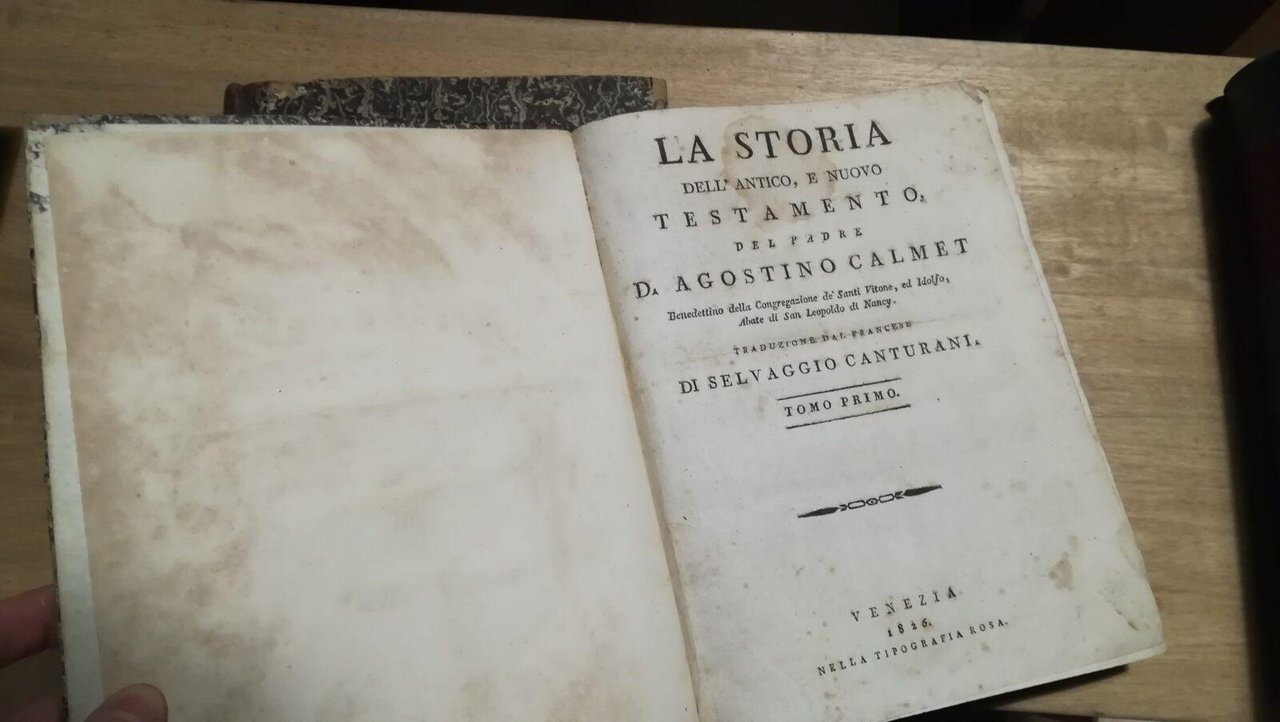 La storia dell'Antico, e Nuovo Testamento del padre D. Agostino …