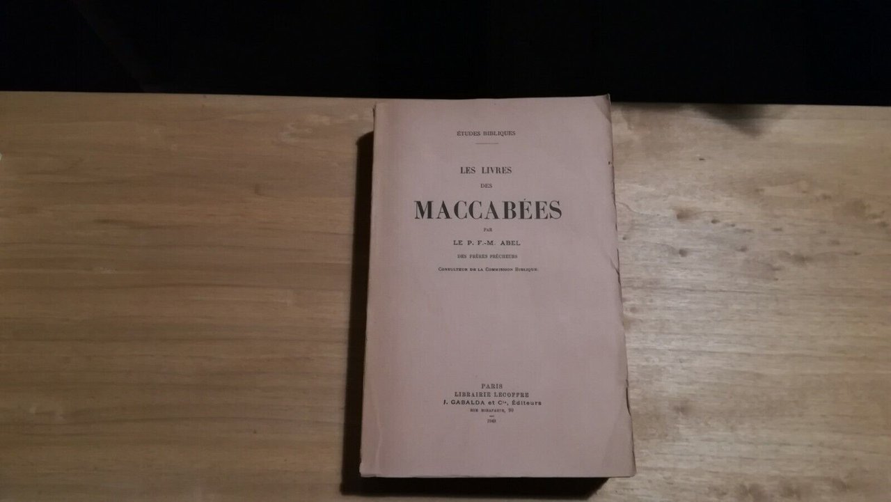 Les livres des maccabиes