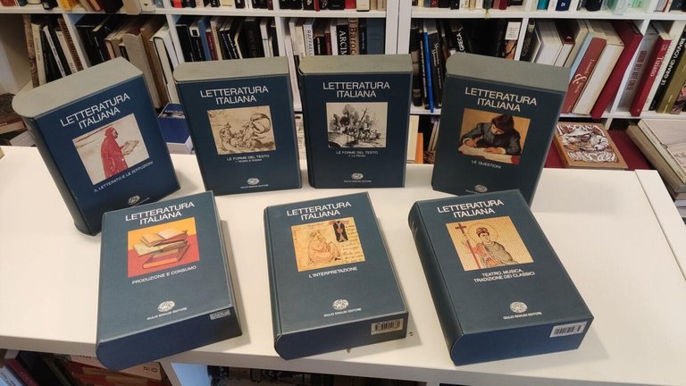 Letteratura Italiana Einaudi 6 volumi in 7 tomi completa