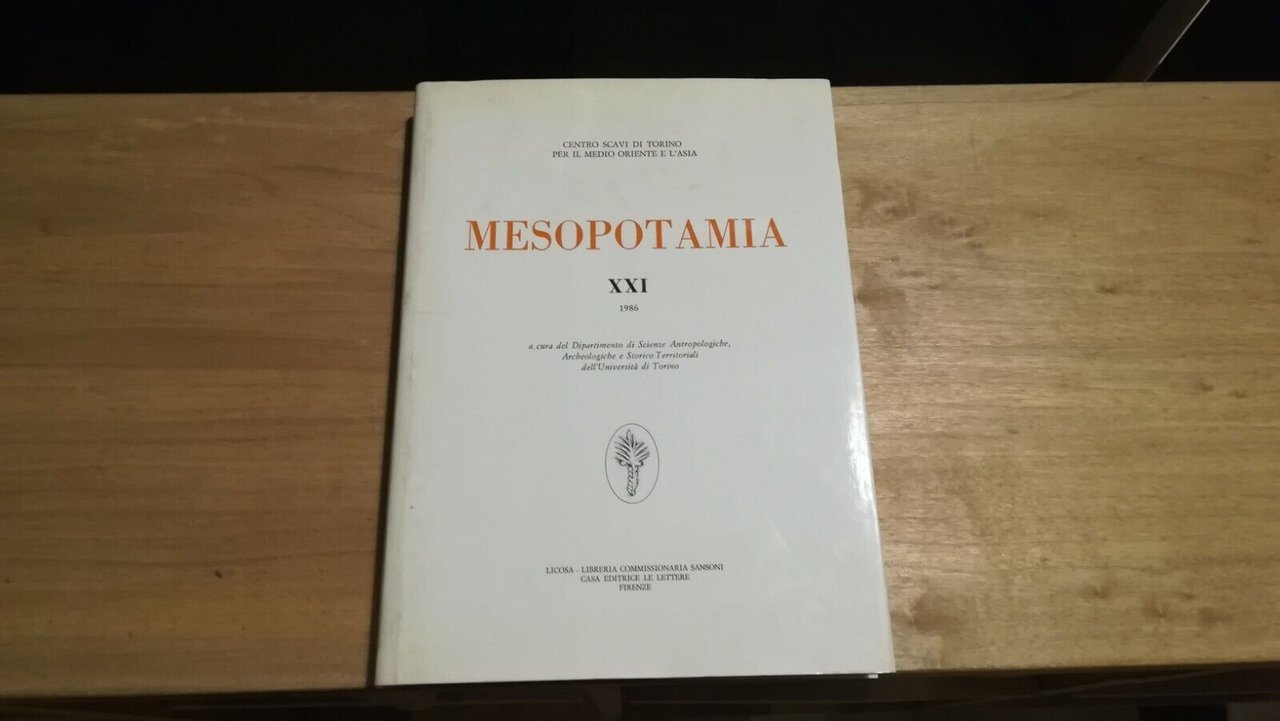 Mesopotamia XXI 1986