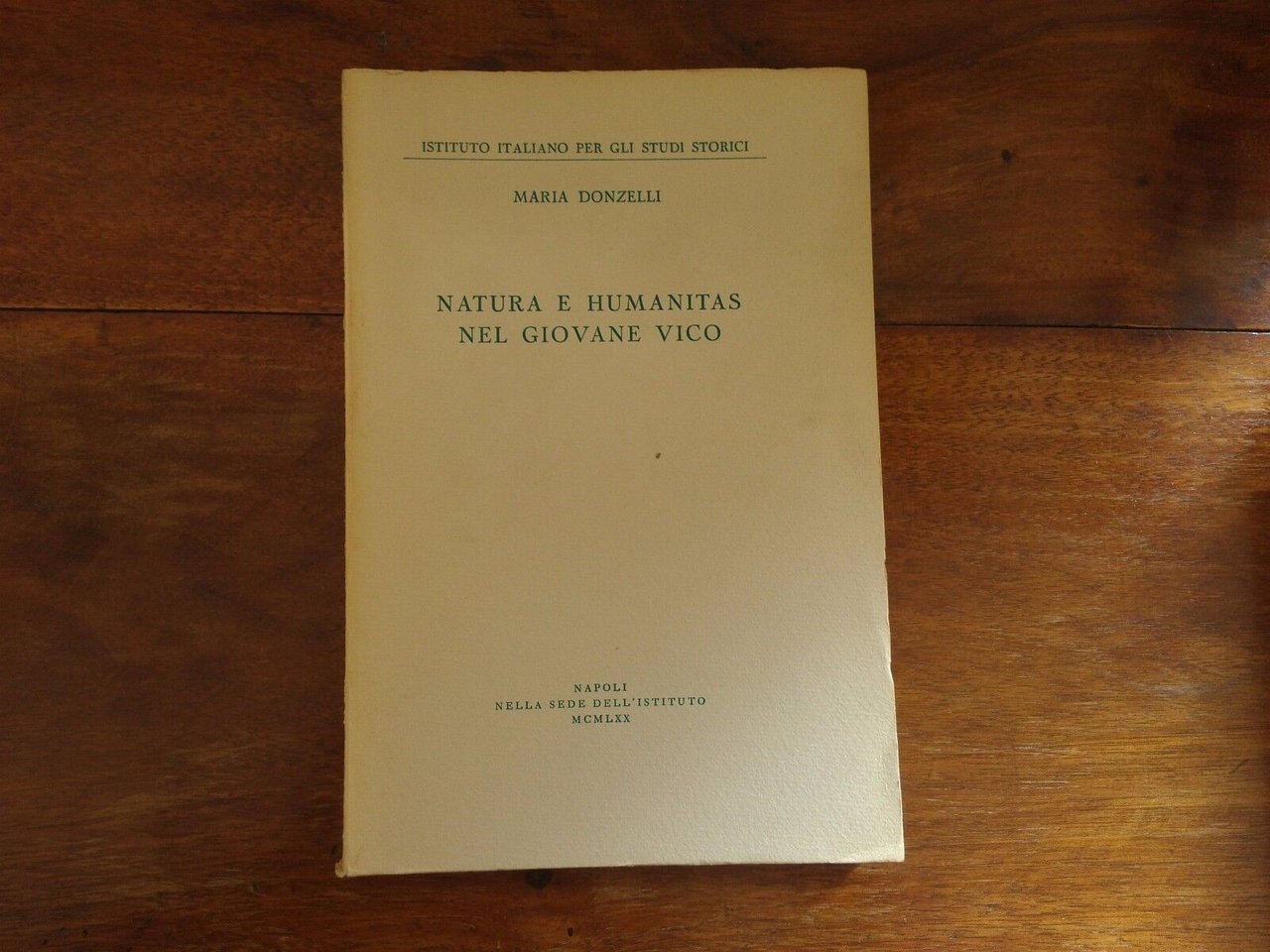 Natura e Humanitas nel giovane Vico - Autografo dell'autrice