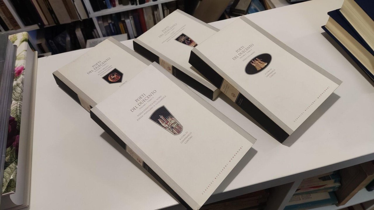Poeti del Duecento 2 volumi in 4 tomi