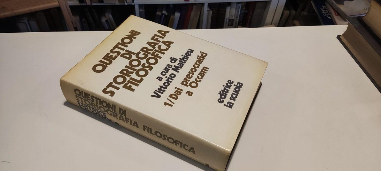Questioni di Storiografia Filosofica | Immagine principale