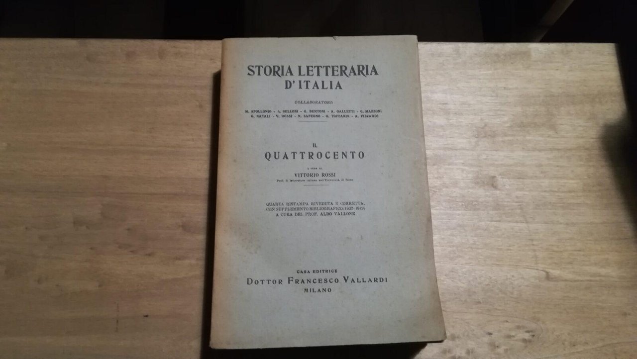 Storia letteraria d'Italia. Il Trecento