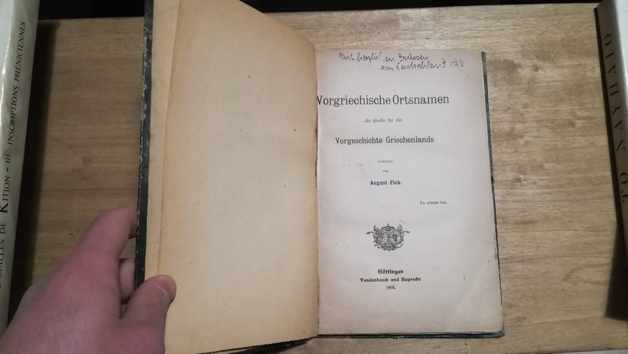 Vorgriechische Ortsnamen als Quelle fајr die Vorgeschichte Griechenlands