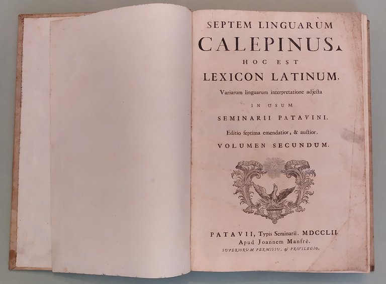 Septem linguarum Calepinus. Hoc est lexicon latinum, variarum linguarum interpretatione …