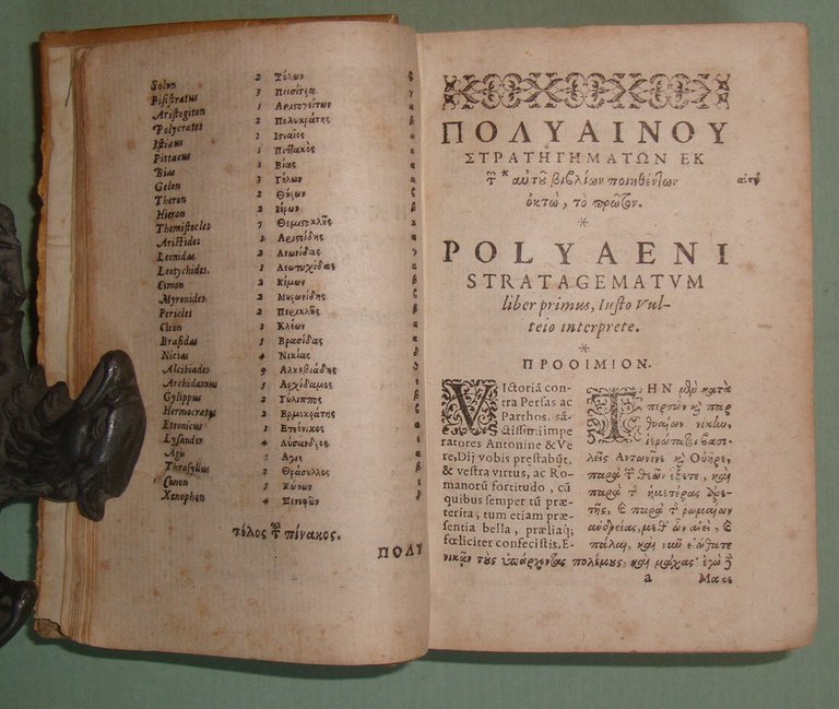 Polyaeni Stratagematum libri octo. Is. Casaubonus, graece nunc primum edidit, …