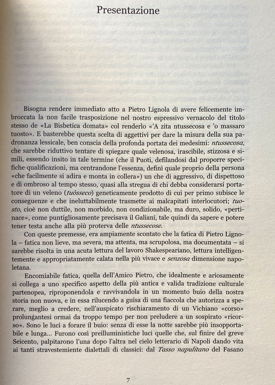 'A ZITA NTUSSECOSA E 'O MASSARO TUOSTO. VUTATA A LENGUA …