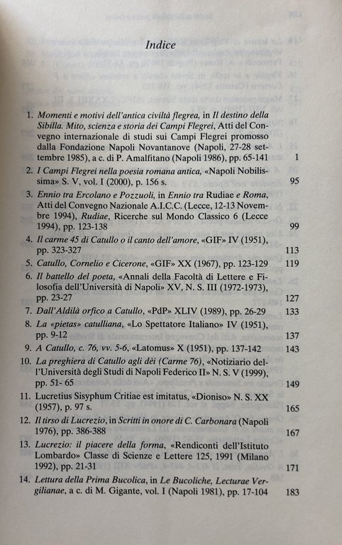 SCRITTI SULLA POESIA GRECA E LATINA. (VOLUME 1, VOLUME 2)