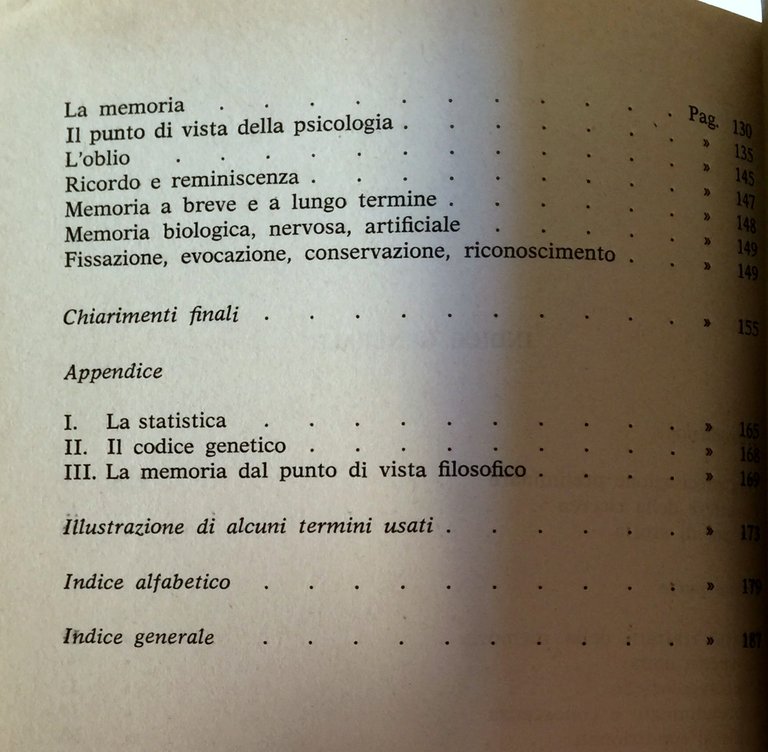 LA MEMORIA. SAGGIO STORICO-EPISTEMOLOGICO