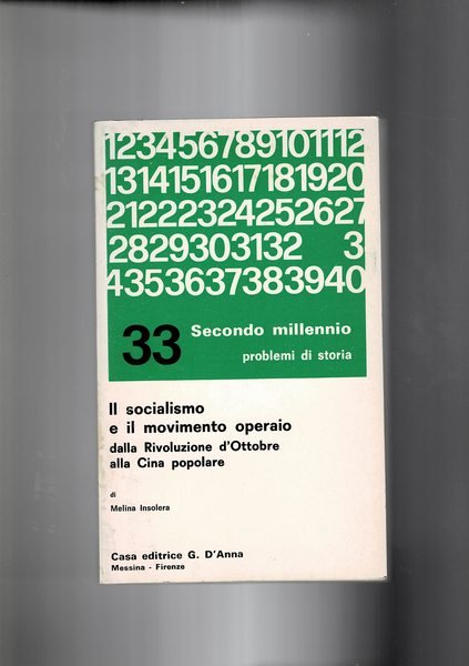 IL socialismo e il movimento operaio dalla rivoluzione d'ottobre alla …