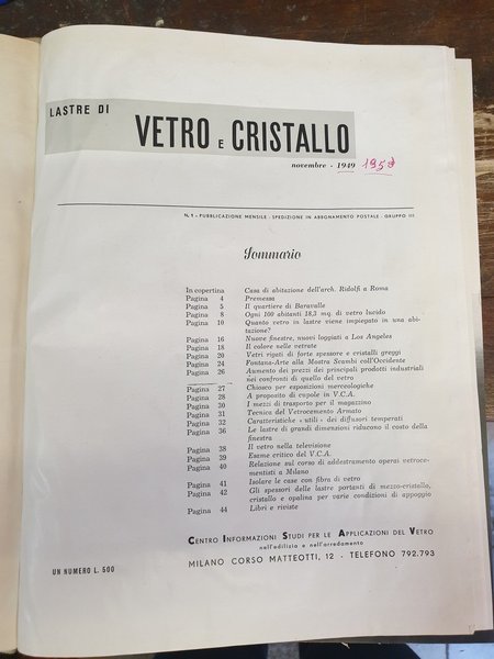 Vitrum lastre di vetro e cristallo, rivista mensile di studi …