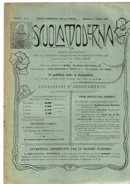 Scuola moderna rivista settimanale per gli insegnanti delle scuole elementari …