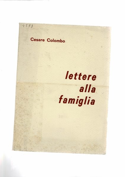 Lettere alla famiglia.