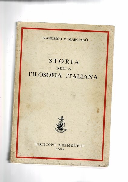 Storia della filosofia italiana.