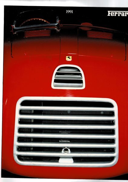 Ferrari 1991. Presentazione del modello 512 TR, seguita da rticoli suula sede sul circuito del Mugello, sulla ristruzione della Ferrari n 1, e altre notizie.