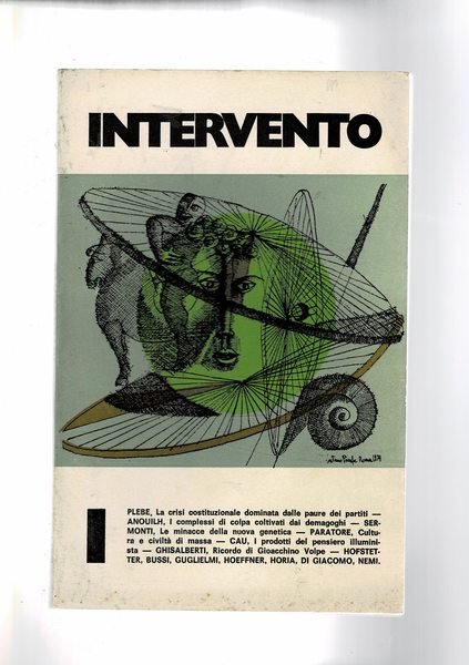 Intervento: rivista bimestrale di politica, filosofia, letteratura ecc. Disponiamo della …