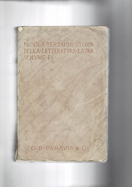 Storia della letteratura latina. Vol. I-II. dalle origini ad Augusto; …