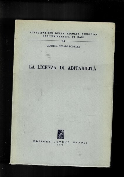 La licenza di abitabilità.