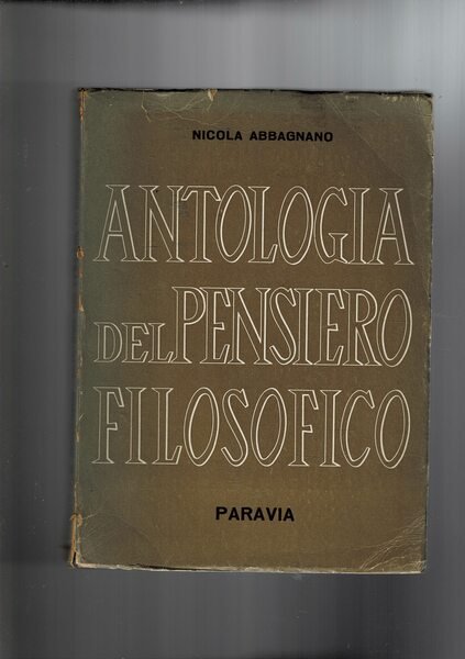 Antologia del pensiero filosofico.