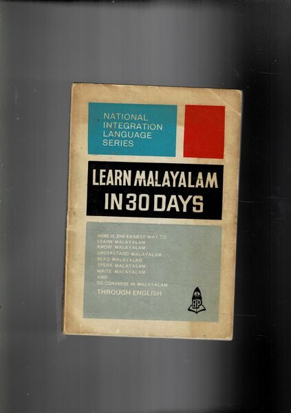 Learn Malayalam in 30 days.