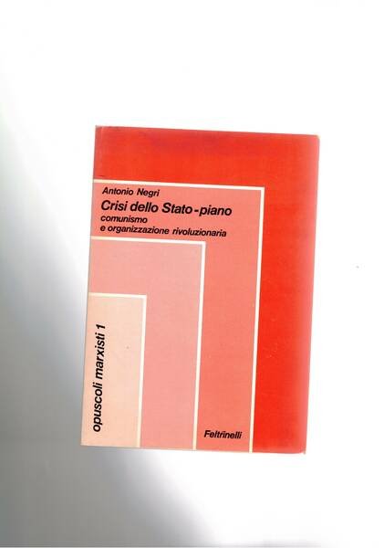 Crisi dello stato-piano. Comunismo e organizzazione rivoluzionaria.