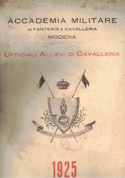 Calendario Ufficiali Allievi di Cavalleria 1925.