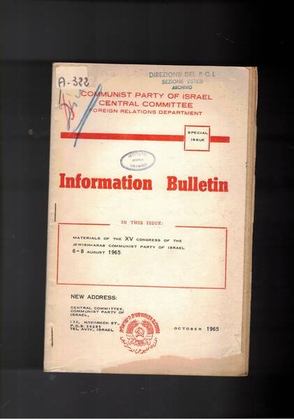 Information Bulletin, october 1965, special issue. Material of the XV …