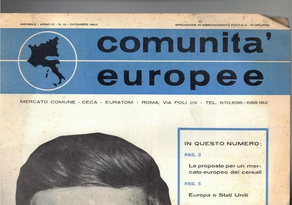 Comunità europee, edizione italiana dell'anno 1963 disponiamo del n° di …