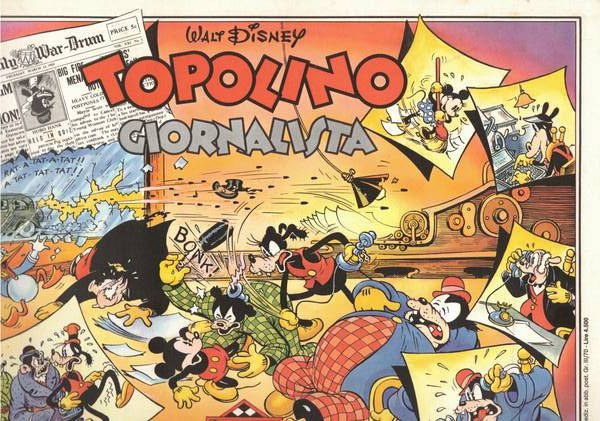 Topolino giornalista. Serie le grandi storie. n° 10 aprile 1988.