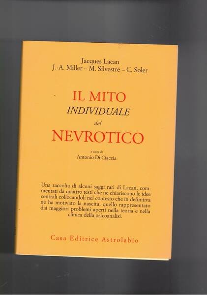 Il mito individuale del nevrotico. A cura di Antonio Di …