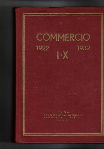 Commercio 1922-I° - 1932-X°. | Immagine principale
