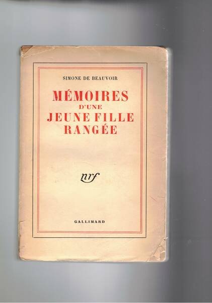 Mémoires d'une jeune fille rangée.
