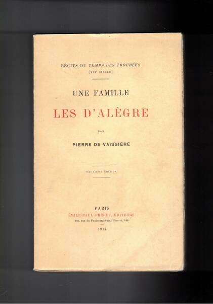 Une famille Les D'Alègre.