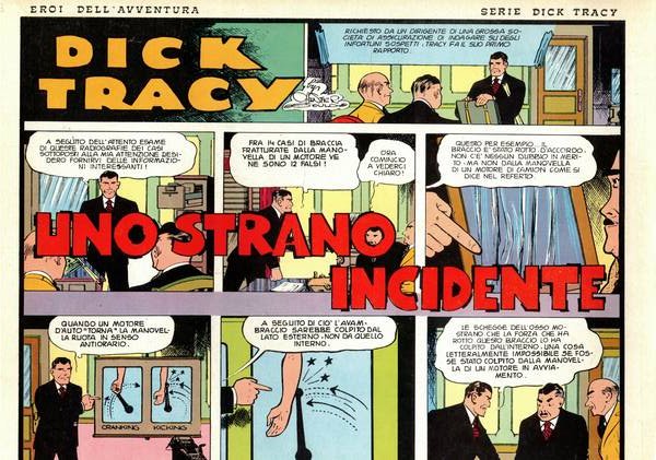 Dick Tracy. Uno strano incidente. n° del 30 giugno 1976.